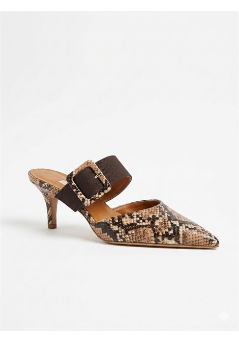 Mule con texture animalier Ovyè | Scarpe | IRB51PITBEIGE