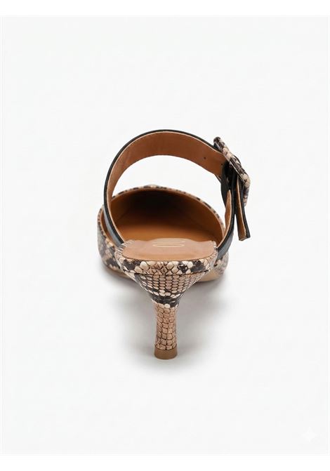 Mule con texture animalier Ovyè | Scarpe | IRB51PITBEIGE