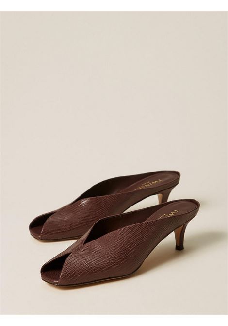 Mules in pelle Twinset | Sandali | 261TGT01813531