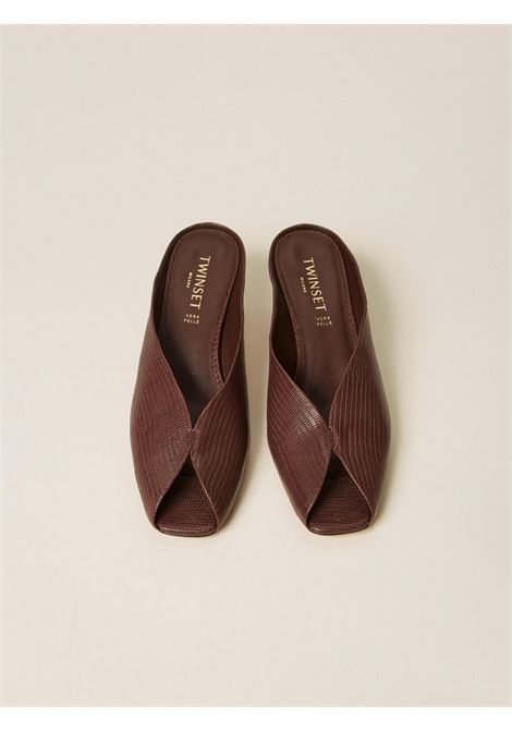 Mules in pelle Twinset | Sandali | 261TGT01813531