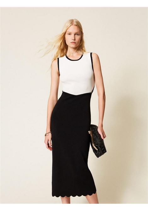 Abito lungo bicolor Twinset | Abito | 261TP337212063