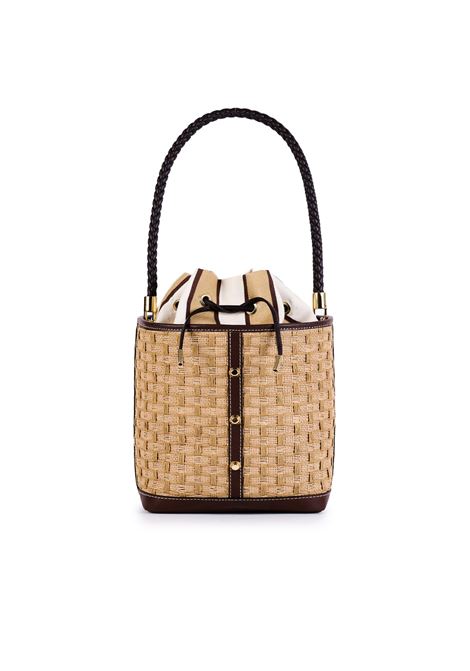 Secchiello in rafia ViaMailBag | Borsa a secchiello | BOUQUET-RATI01