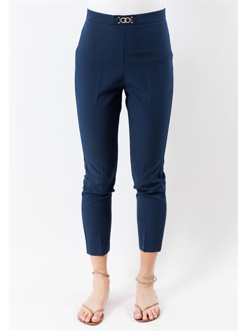 Capri style trousers PE24095 MESANGE | PE24095BLU