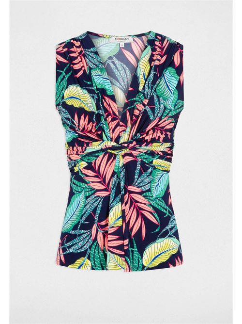 Canotta scollo a V stampata DENISA MORGAN DE TOI | DENISAMULTICO