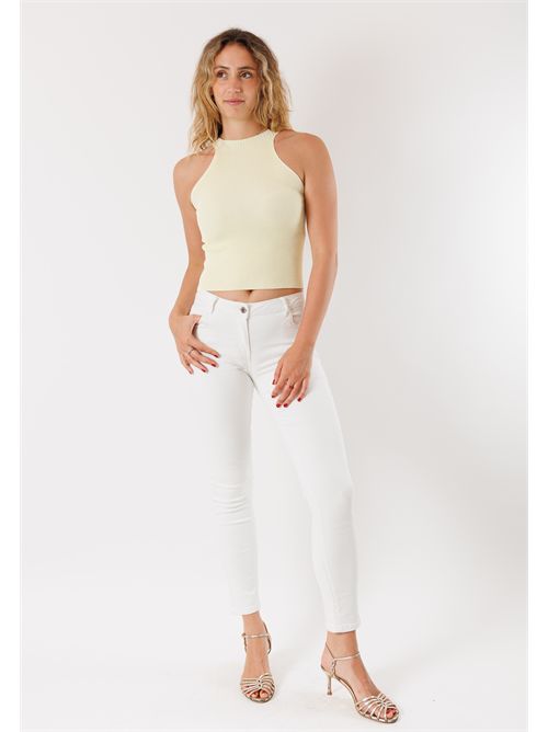 Short sleeveless top 3M0503C KONTATTO | 3M0503CGIALLINO