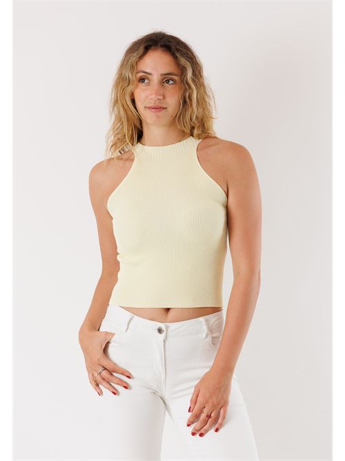 Short sleeveless top 3M0503C KONTATTO | 3M0503CGIALLINO