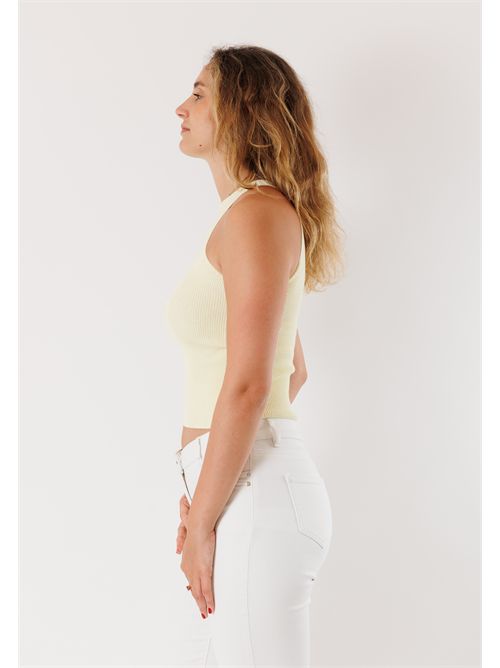 Short sleeveless top 3M0503C KONTATTO | 3M0503CGIALLINO