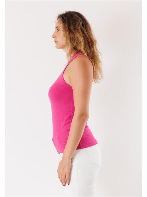 American neck tank top Viscose MR4010C KONTATTO | MR4010CCICLAMINO