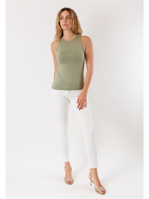 American neck tank top Viscose MR4010C KONTATTO | MR4010CMILITARE