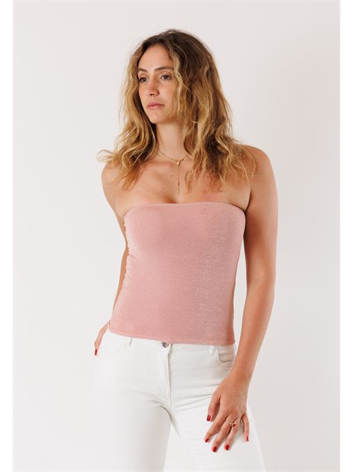 Shiny stretch band with lurex MR4014 KONTATTO | MR4014CNROSA ANTICO