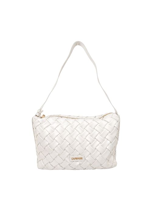 Borsa a tracolla in similpelle intrecciata C3YB1002 CAFE NOIR | C3YB1002BIANCO