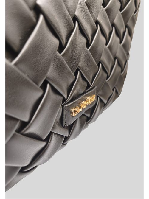 Borsa a tracolla in similpelle intrecciata C3YB1002 CAFE NOIR | C3YB1002NERO