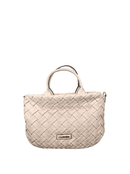 Borsa effetto pelle intrecciata C3YB1003 CAFE NOIR | C3YB1003BIANCO