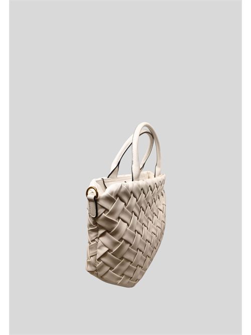 Borsa effetto pelle intrecciata C3YB1003 CAFE NOIR | C3YB1003BIANCO