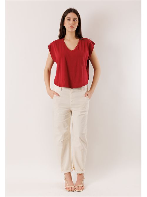 T-shirt morbida scollo V D42400 DEHA | D4240057228