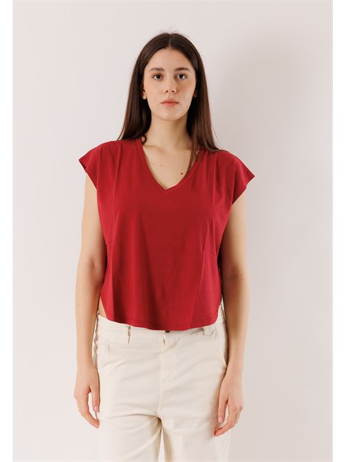 T-shirt morbida scollo V D42400 DEHA | D4240057228