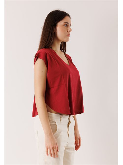 T-shirt morbida scollo V D42400 DEHA | D4240057228