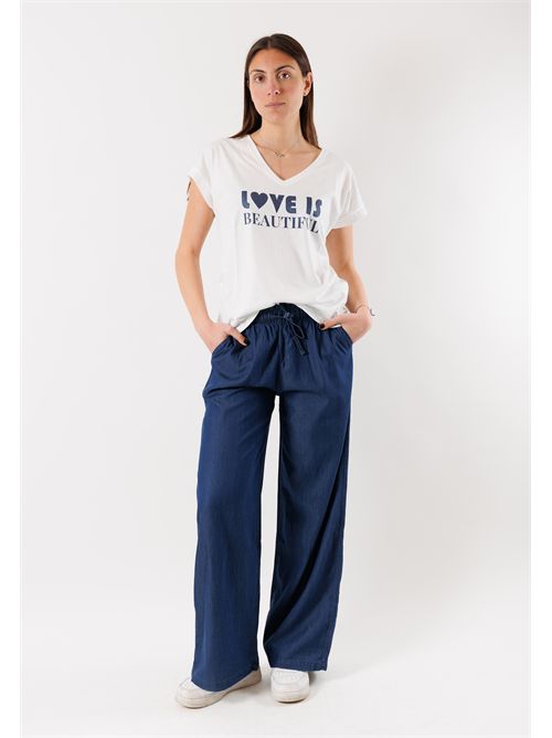 Pantaloni palazzo denim D42577 DEHA | D4257760151