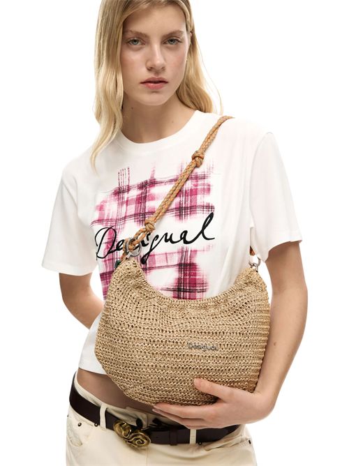 Borsa in rafia dalla forma ovale 26SAXO01 DESIGUAL | 26SAXO011014