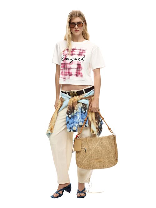 Borsa rettangolare in rafia 26SAXO04 DESIGUAL | 26SAXO041014