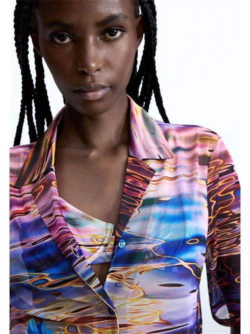 Watercolor floral patterned shirt 26SWCK02 DESIGUAL | 26SWCK025054