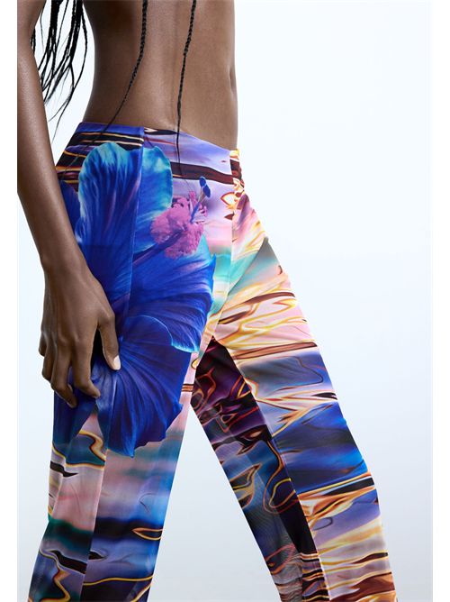 Pantalone fluido acquamarina 26SWPK08 DESIGUAL | 26SWPK085054