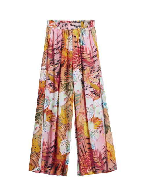Pantalone fluido fantasia tropicale 26SWPW56 DESIGUAL | 26SWPW563049