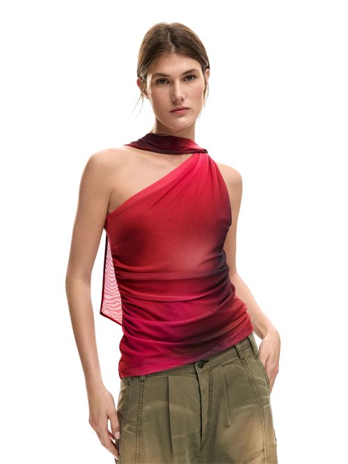 Top in tulle monospalla 26SWTK31 DESIGUAL | 26SWTK313098