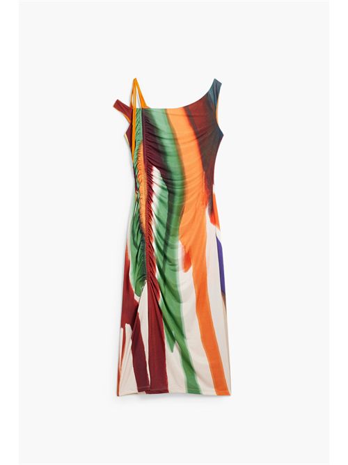 Dress with straps and abstract striped print by M. Christian Lacroix 26SWVK17 DESIGUAL | 26SWVK171001