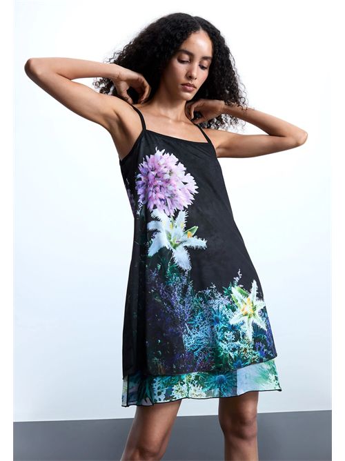 Reversible short floral dress 26SWVK30 DESIGUAL | 26SWVK304031