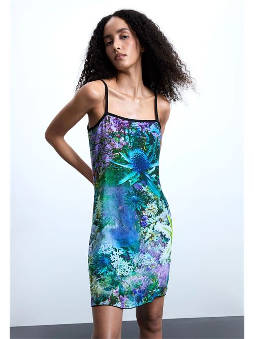 Reversible short floral dress 26SWVK30 DESIGUAL | 26SWVK304031