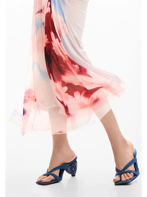 Abito combinato con top in crochet e gonna fantasia 26SWVK31 DESIGUAL | 26SWVK313049