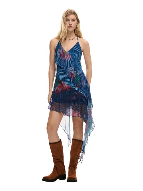 Short dress with pixelated ruffles 26SWVK36 DESIGUAL | 26SWVK365001