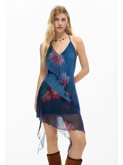Short dress with pixelated ruffles 26SWVK36 DESIGUAL | 26SWVK365001