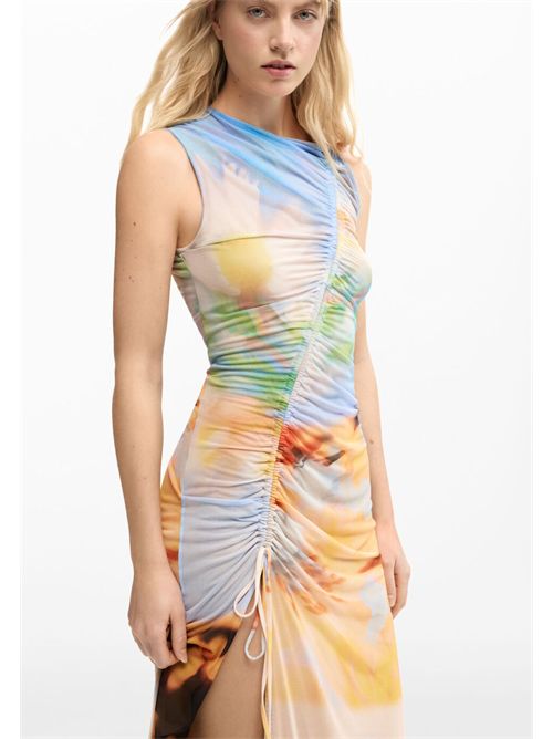 Draped long dress with abstract print 26SWVK38 DESIGUAL | 26SWVK389019