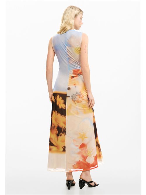 Draped long dress with abstract print 26SWVK38 DESIGUAL | 26SWVK389019
