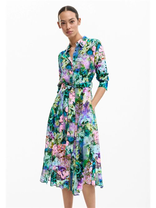 Long garden print shirt dress 26SWVW13 DESIGUAL | 26SWVW138018