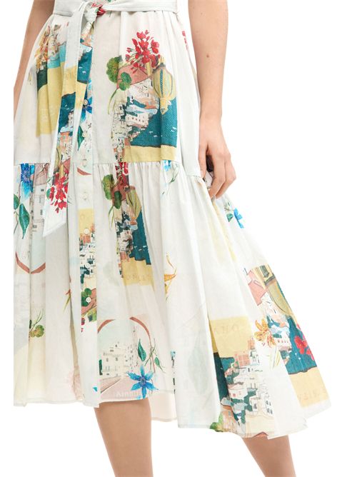 Abito chemisier con cartoline 26SWVW15 DESIGUAL | 26SWVW155002