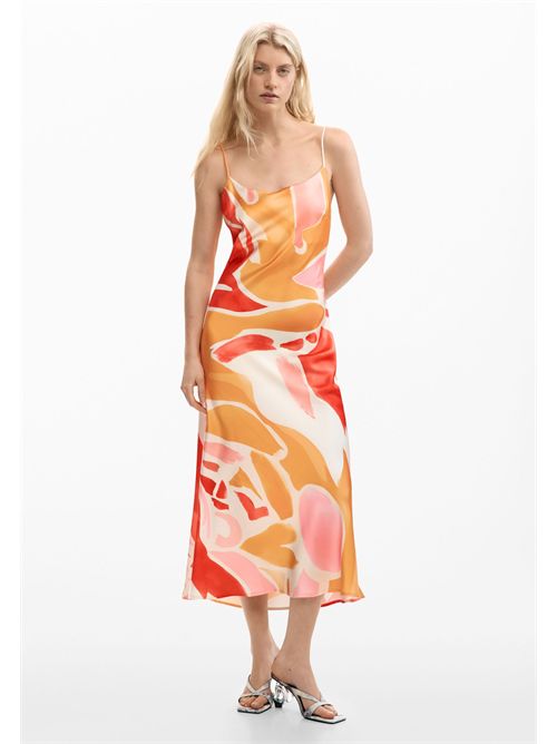 2-in-1 strap dress paired with removable tank top 26SWVW52 DESIGUAL | 26SWVW527002