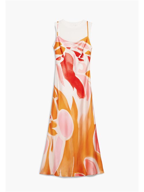 2-in-1 strap dress paired with removable tank top 26SWVW52 DESIGUAL | 26SWVW527002