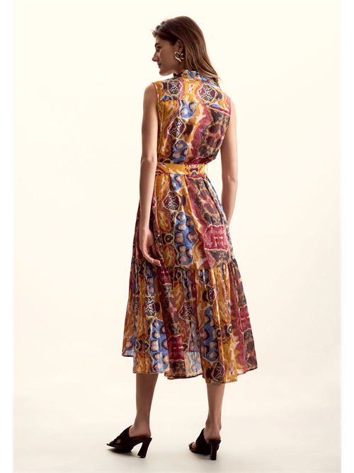 Abito con cintura in tono disegnato da Mr. Christian Lacroix 26SWVW56 DESIGUAL | 26SWVW569019