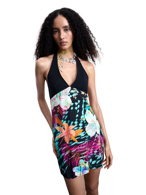 Abito corto con stampa tropicale 26SWVW64 DESIGUAL | 26SWVW642000