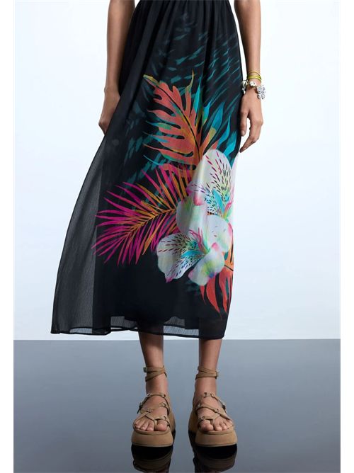 Long dress with tropical pattern 26SWVW66 DESIGUAL | 26SWVW662000
