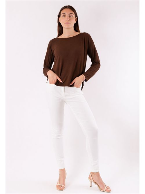 Maglia girocollo over 3M1501C KONTATTO | 3M1501CCIOCCOLATO