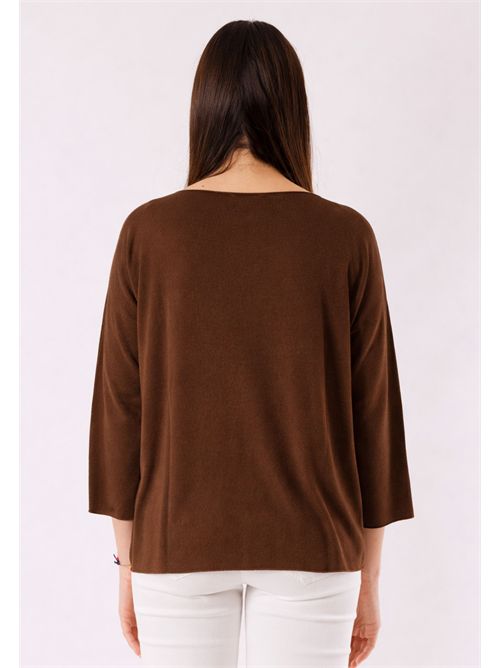 Maglia girocollo over 3M1501C KONTATTO | 3M1501CCIOCCOLATO