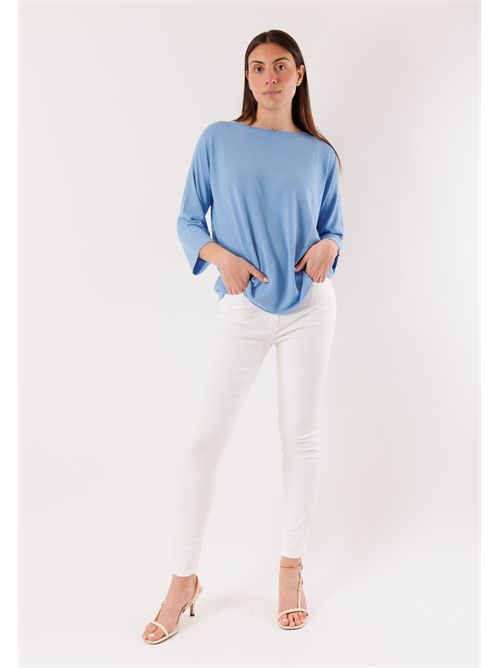 Maglia girocollo over 3M1501C KONTATTO | 3M1501CDENIM