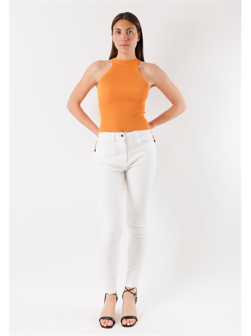 Top aderente in maglia leggera 3M1503C KONTATTO | 3M1503CARANCIO