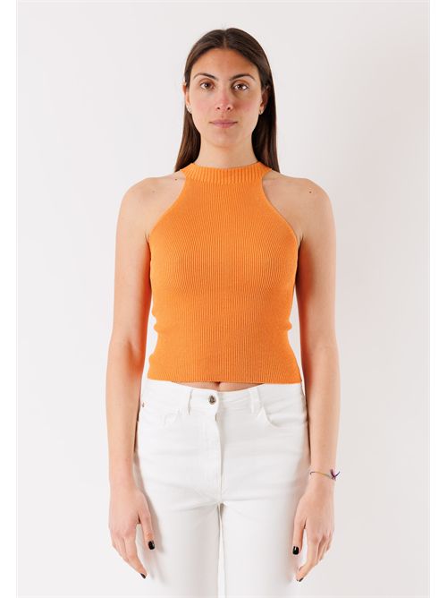 Top aderente in maglia leggera 3M1503C KONTATTO | 3M1503CARANCIO