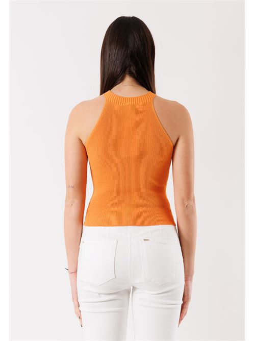 Top aderente in maglia leggera 3M1503C KONTATTO | 3M1503CARANCIO