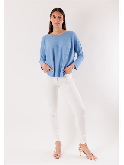 Maglia fluida girocollo 3M1511 KONTATTO | 3M1511CDENIM